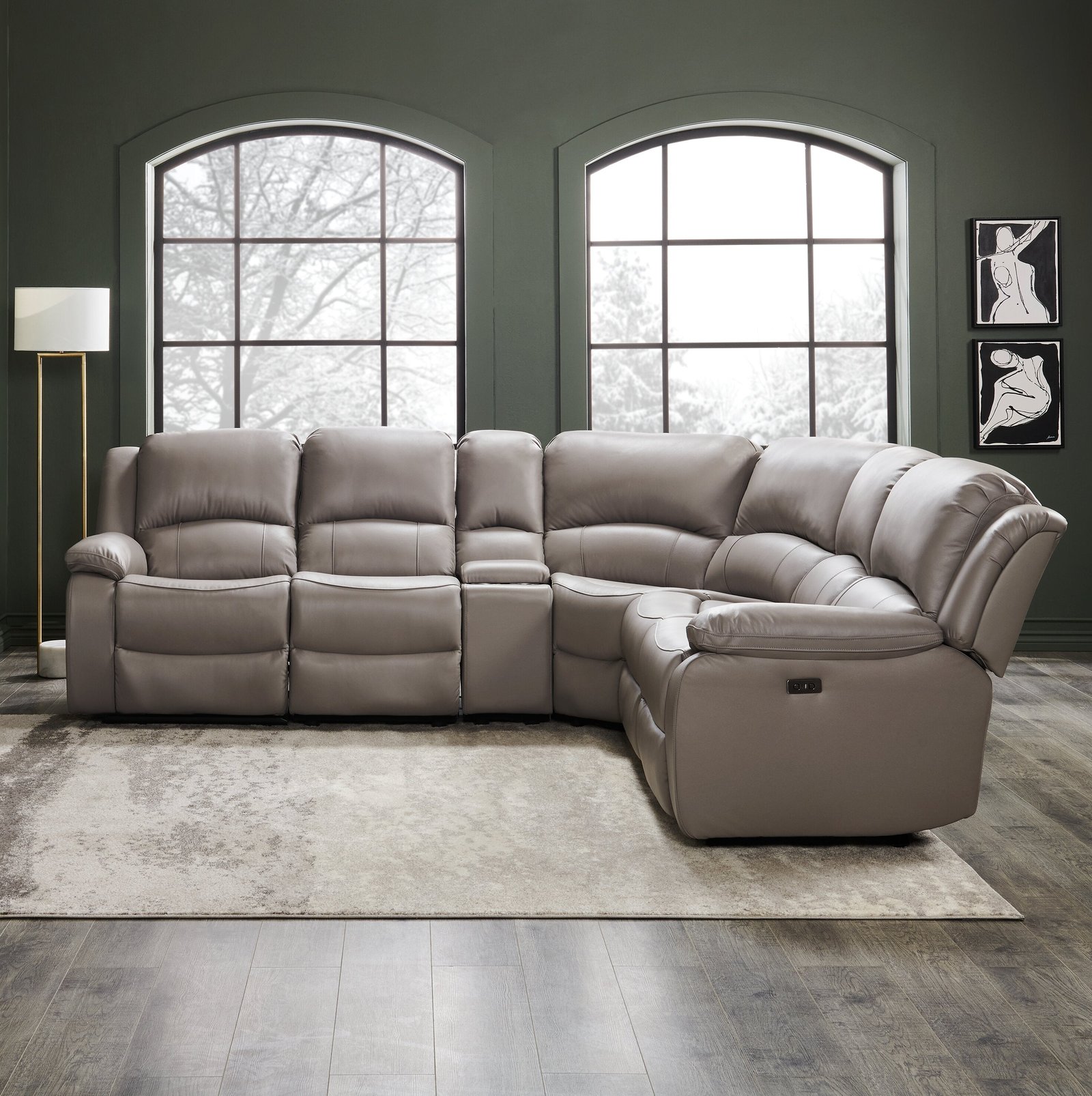 marcel-6-piece-genuine-leather-reclining-sectional-grey - Image 16