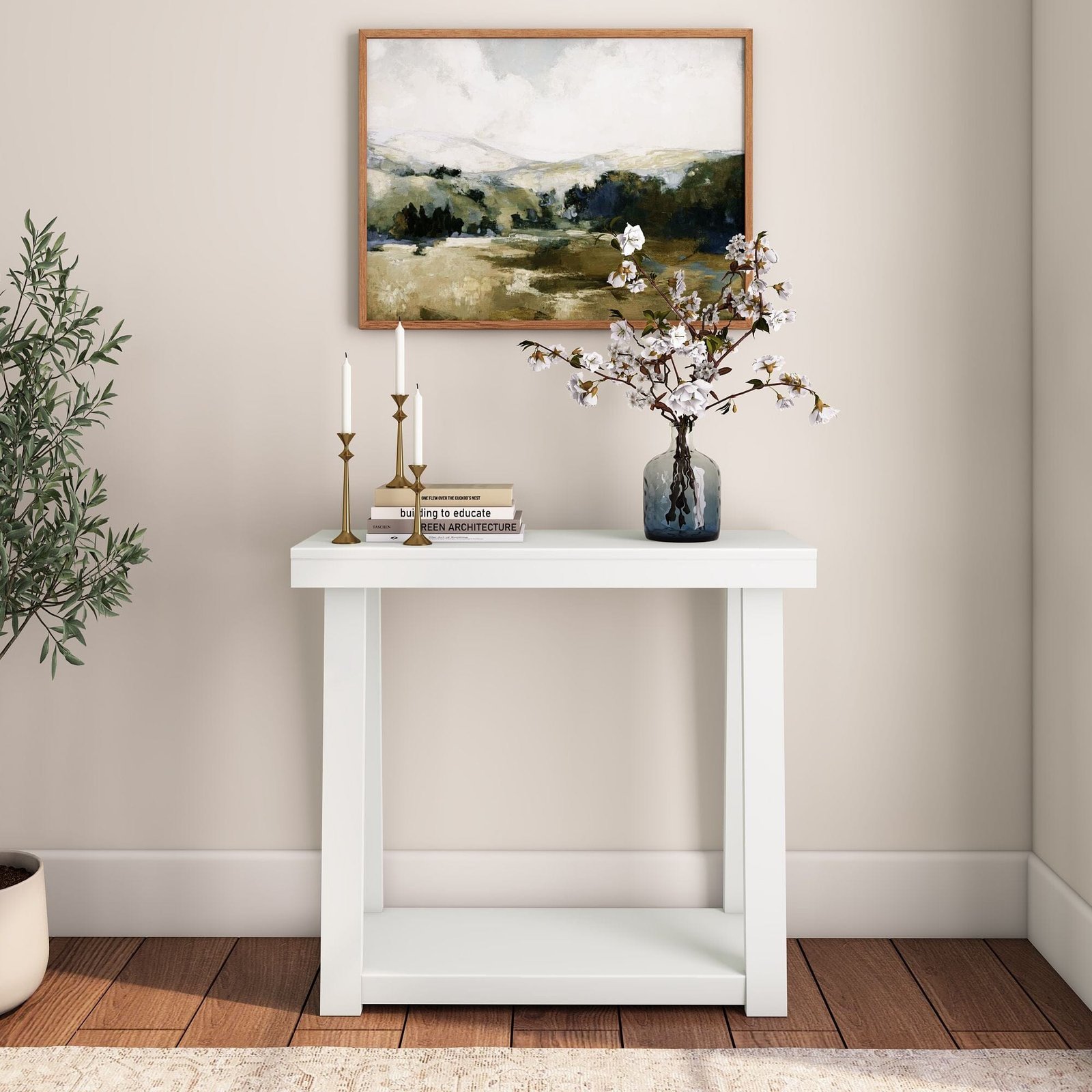 Classic Console Table with Shelf - 36” - Image 5