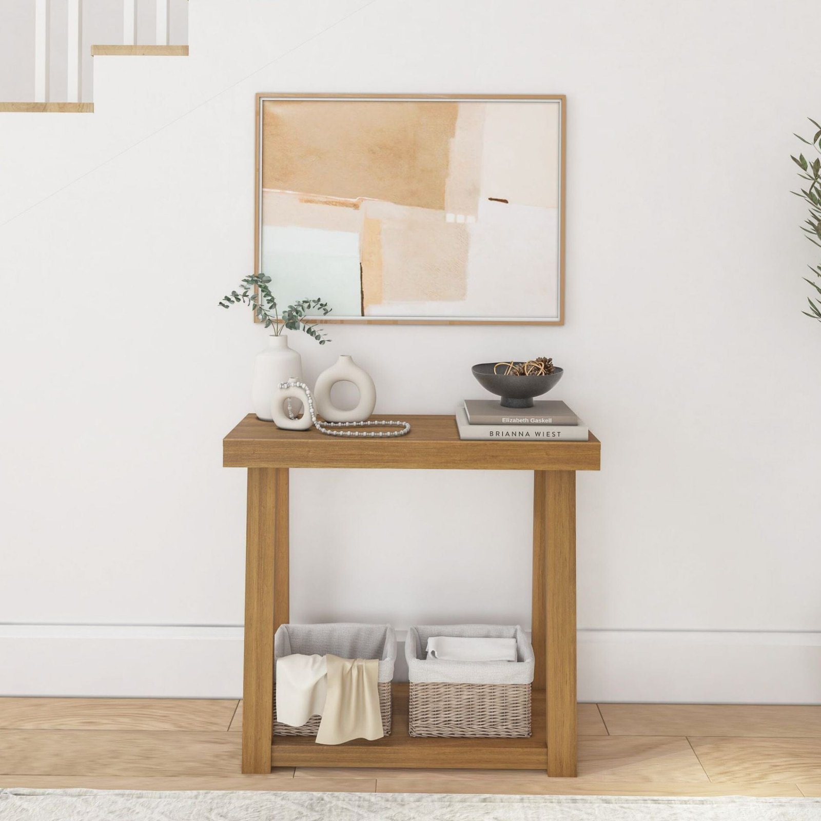 Classic Console Table with Shelf - 36”