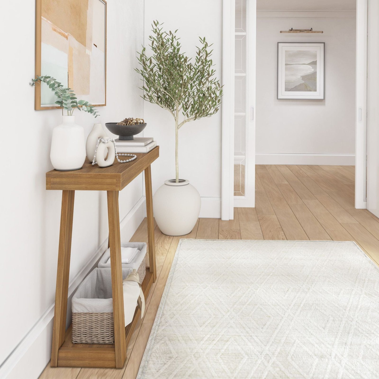 Classic Console Table with Shelf - 36” - Image 16