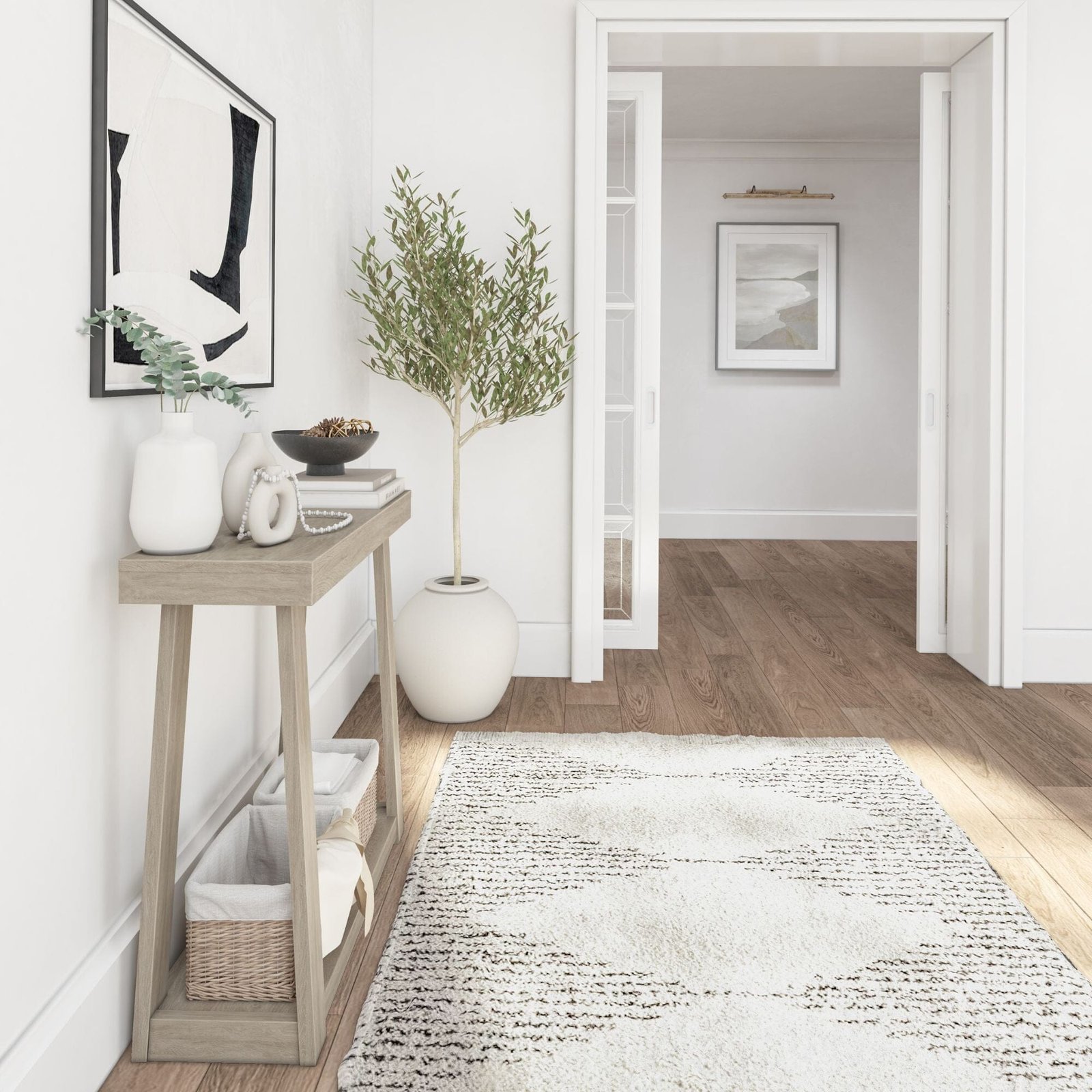 Classic Console Table with Shelf - 36” - Image 18