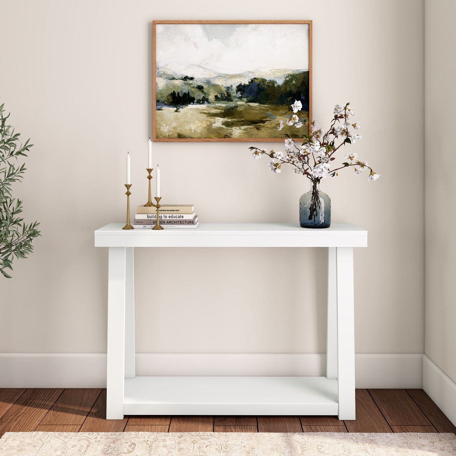 Classic Console Table with Shelf - 46” - Image 5