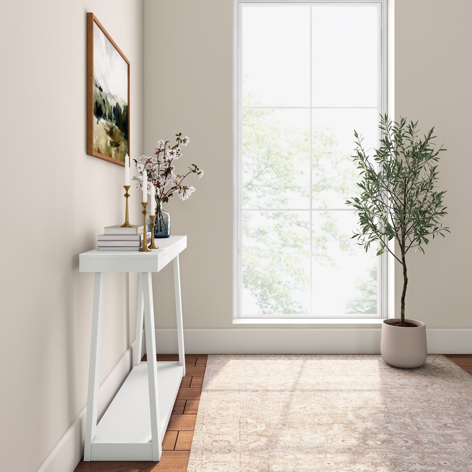 Classic Console Table with Shelf - 46” - Image 16