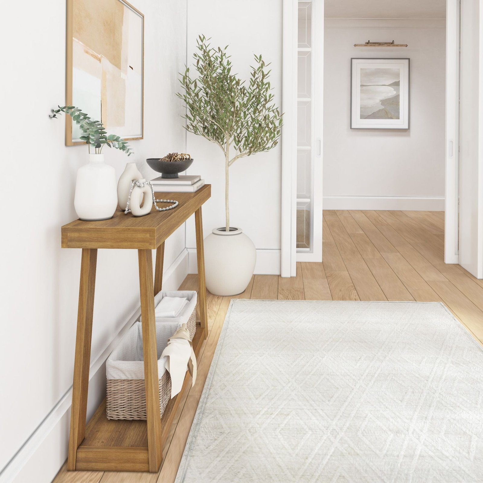 Classic Console Table with Shelf - 46” - Image 10