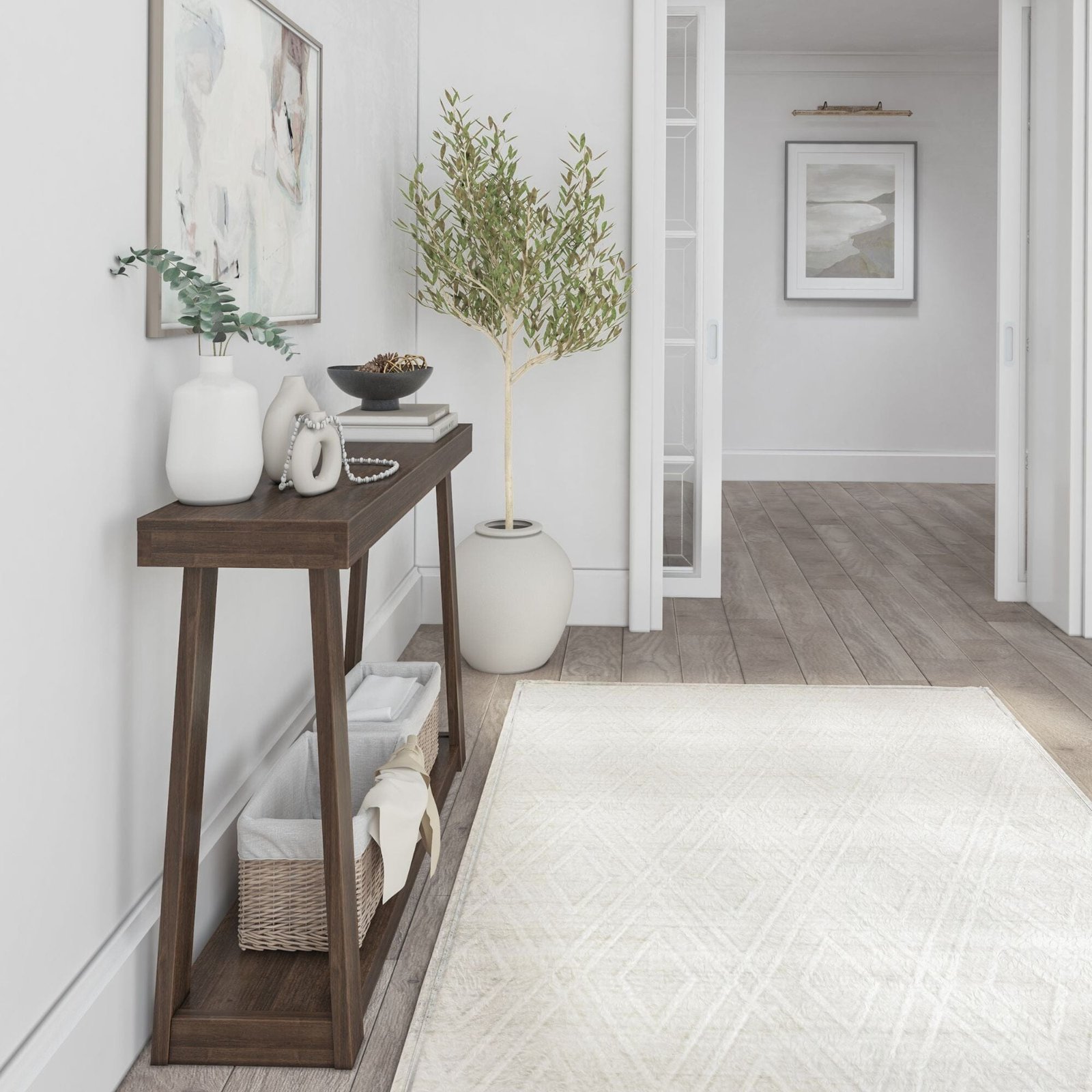 Classic Console Table with Shelf - 46” - Image 11