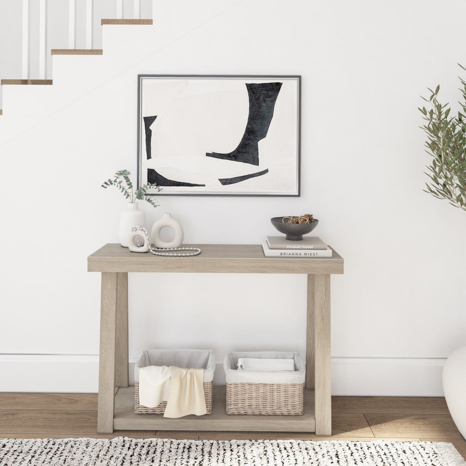 Classic Console Table with Shelf - 46” - Image 3