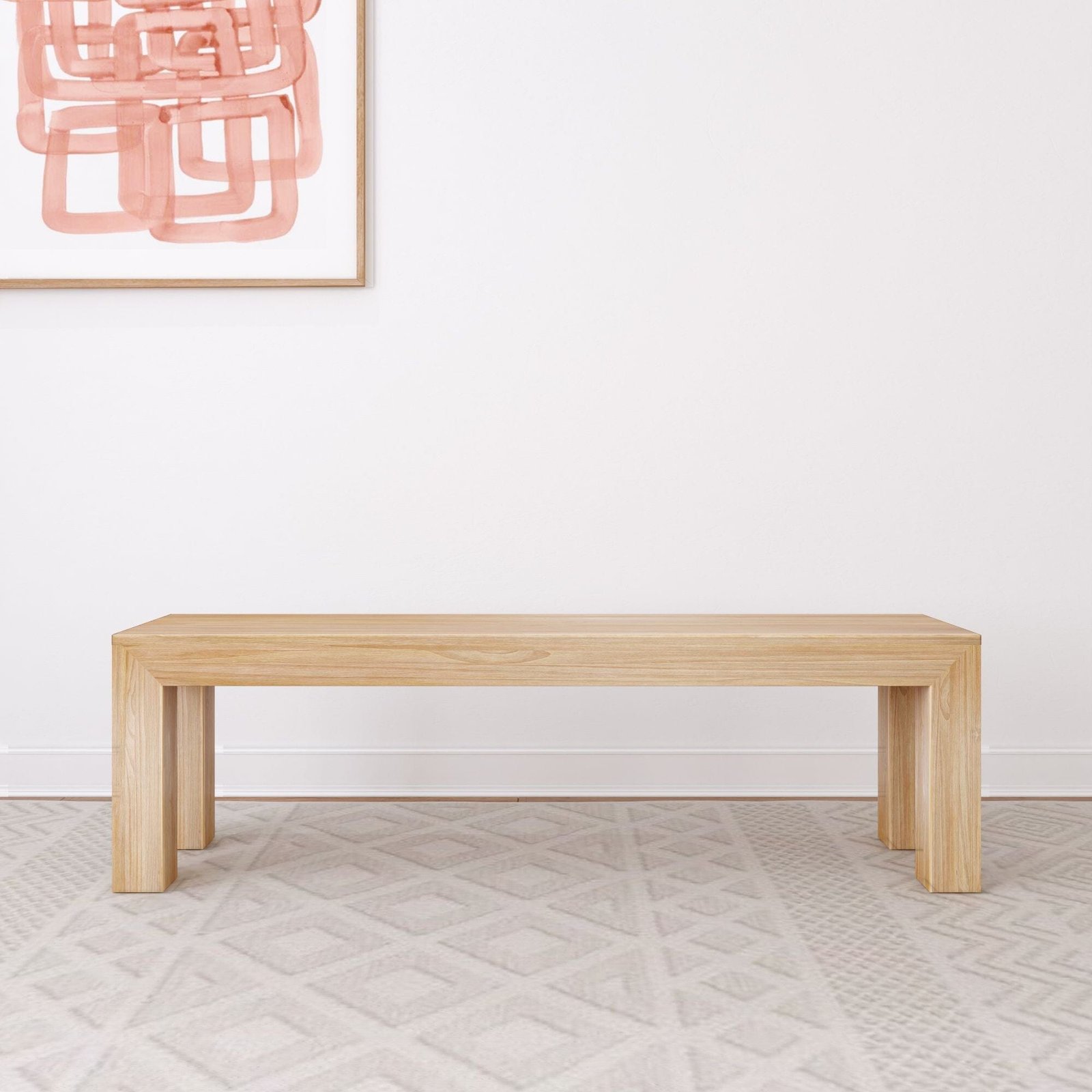 Modern Dining Bench - 61" - Image 5