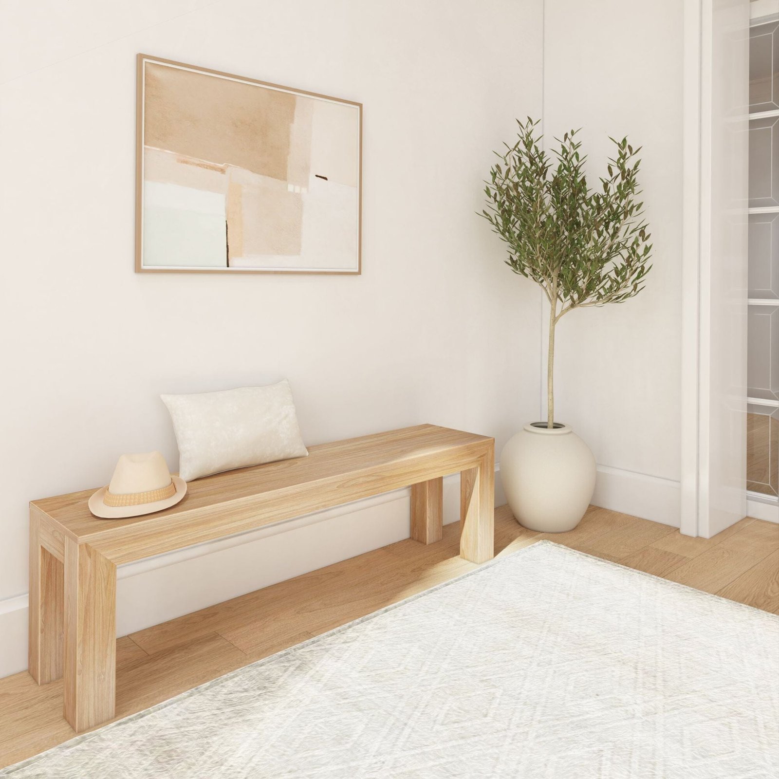 Modern Dining Bench - 61" - Image 16