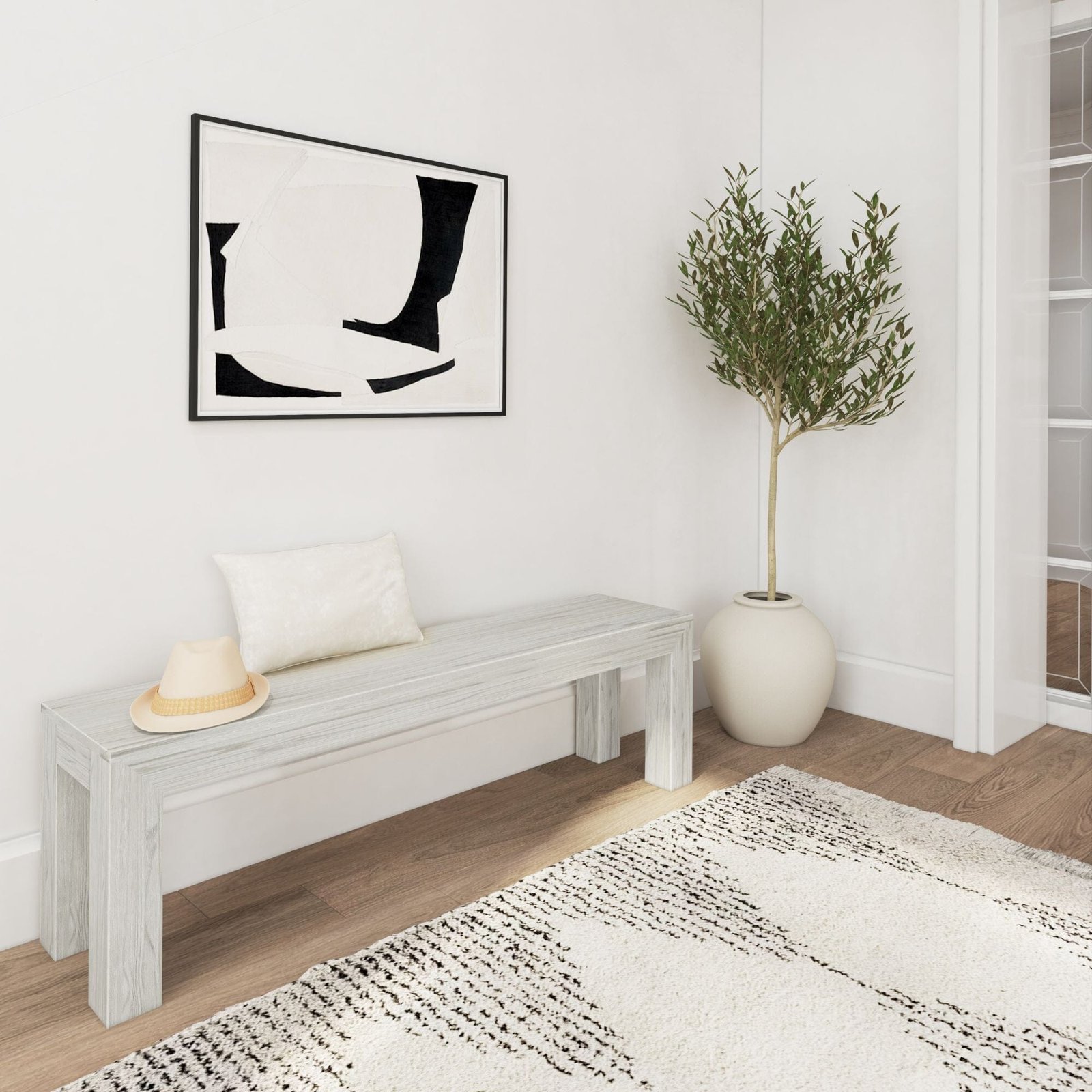 Modern Dining Bench - 61" - Image 17