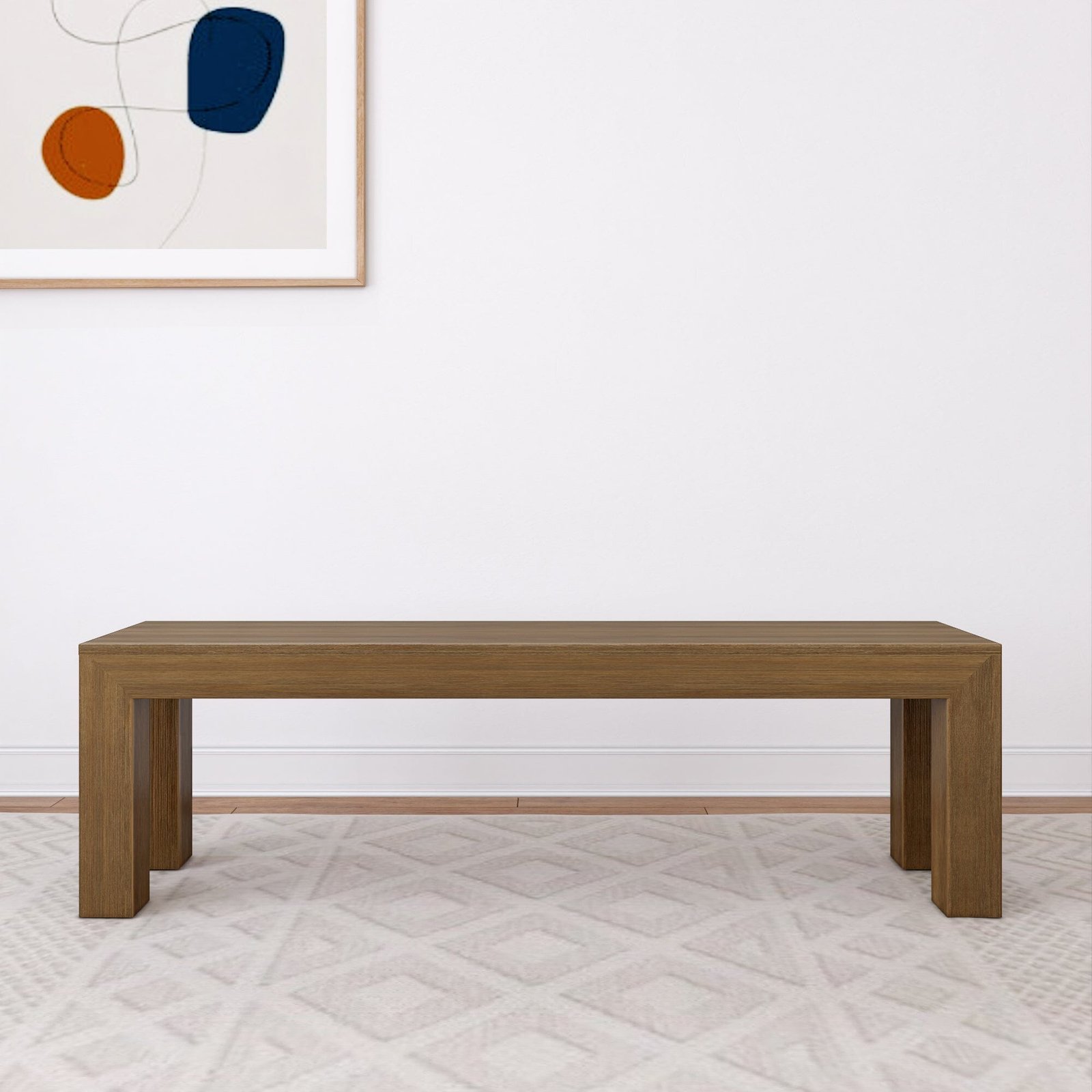 Modern Dining Bench - 61"