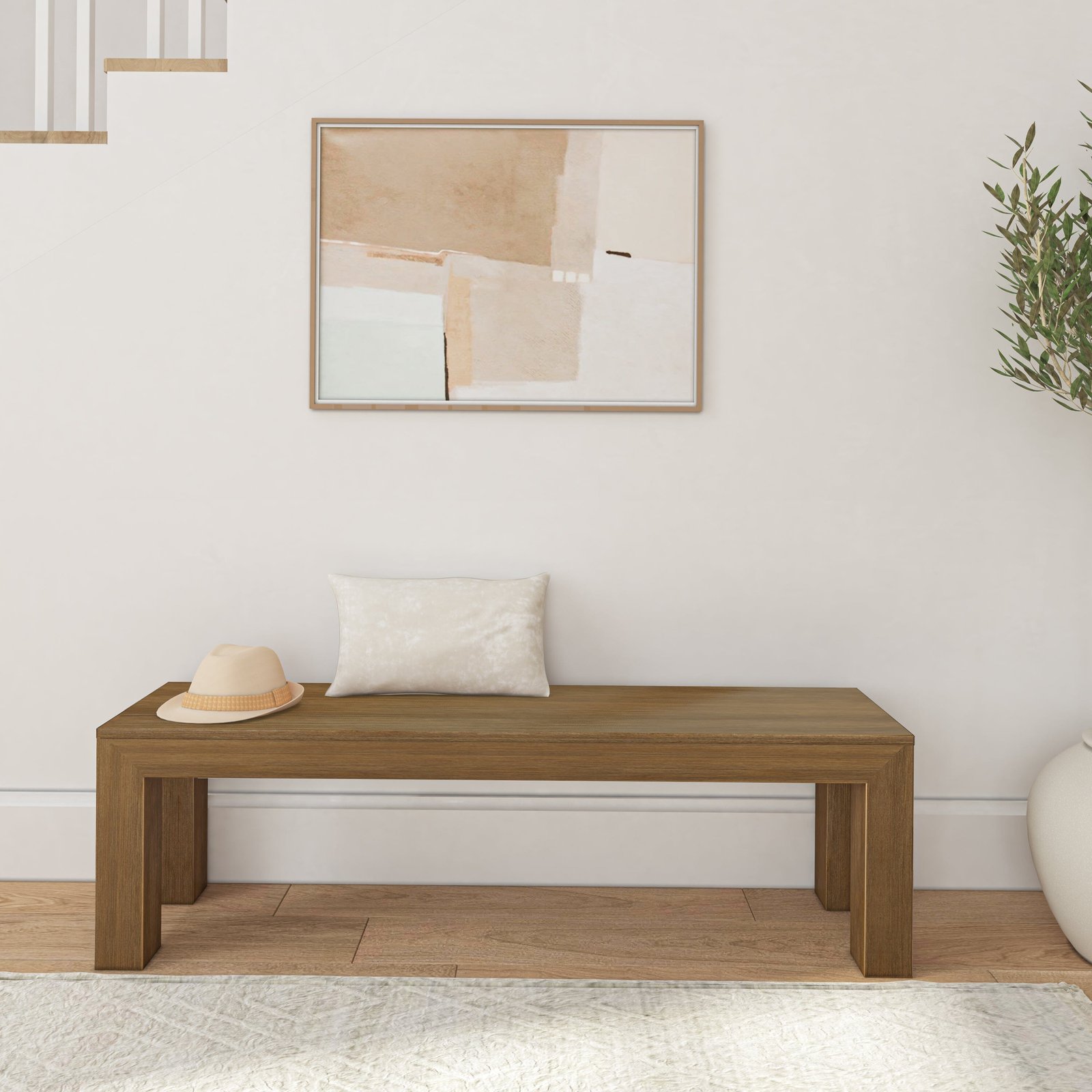Modern Dining Bench - 61" - Image 13