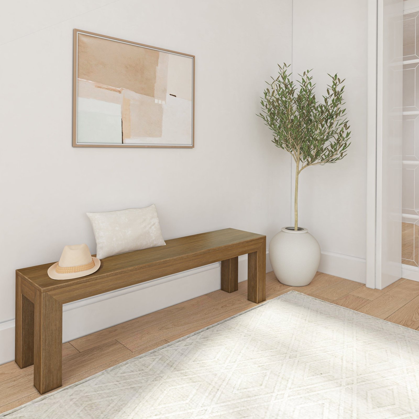Modern Dining Bench - 61" - Image 18
