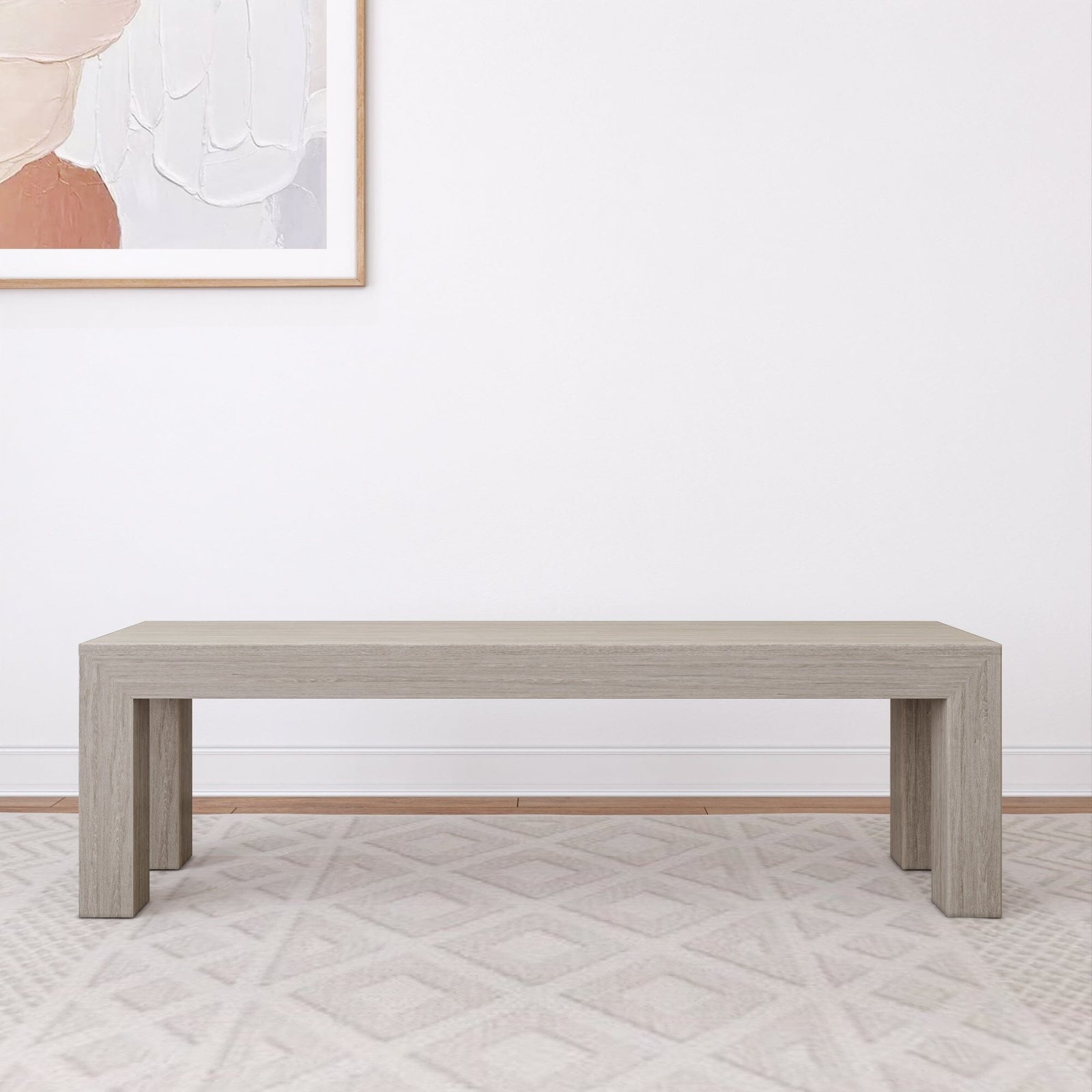 Modern Dining Bench - 61" - Image 3