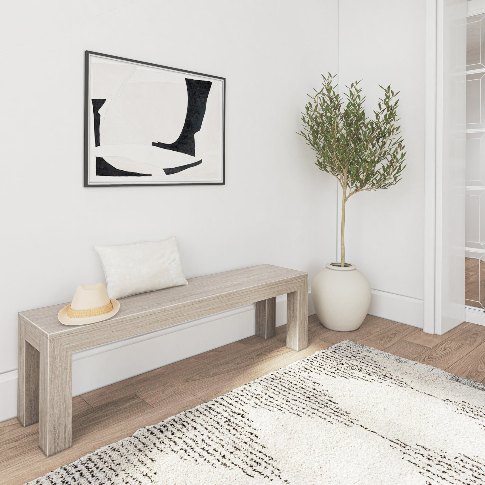 Modern Dining Bench - 61" - Image 20