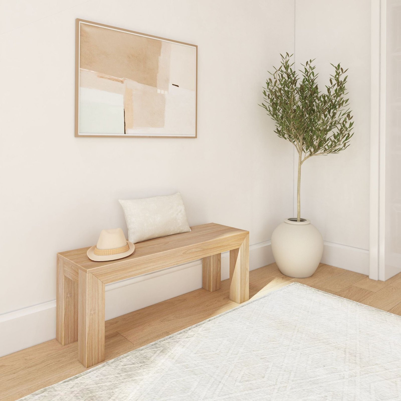 Modern Dining Bench - 49" - Image 13