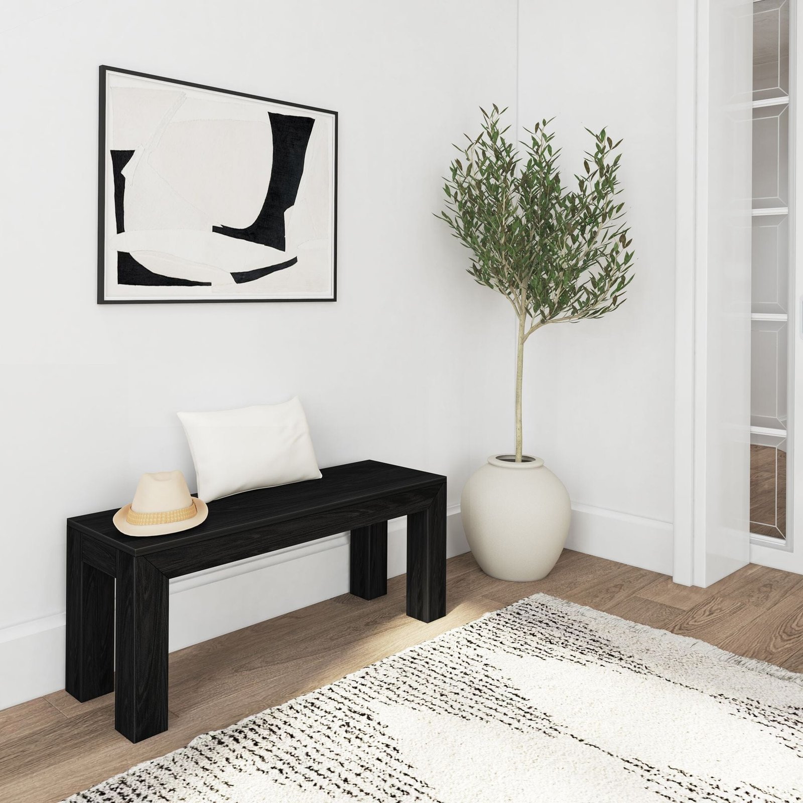 Modern Dining Bench - 49" - Image 15