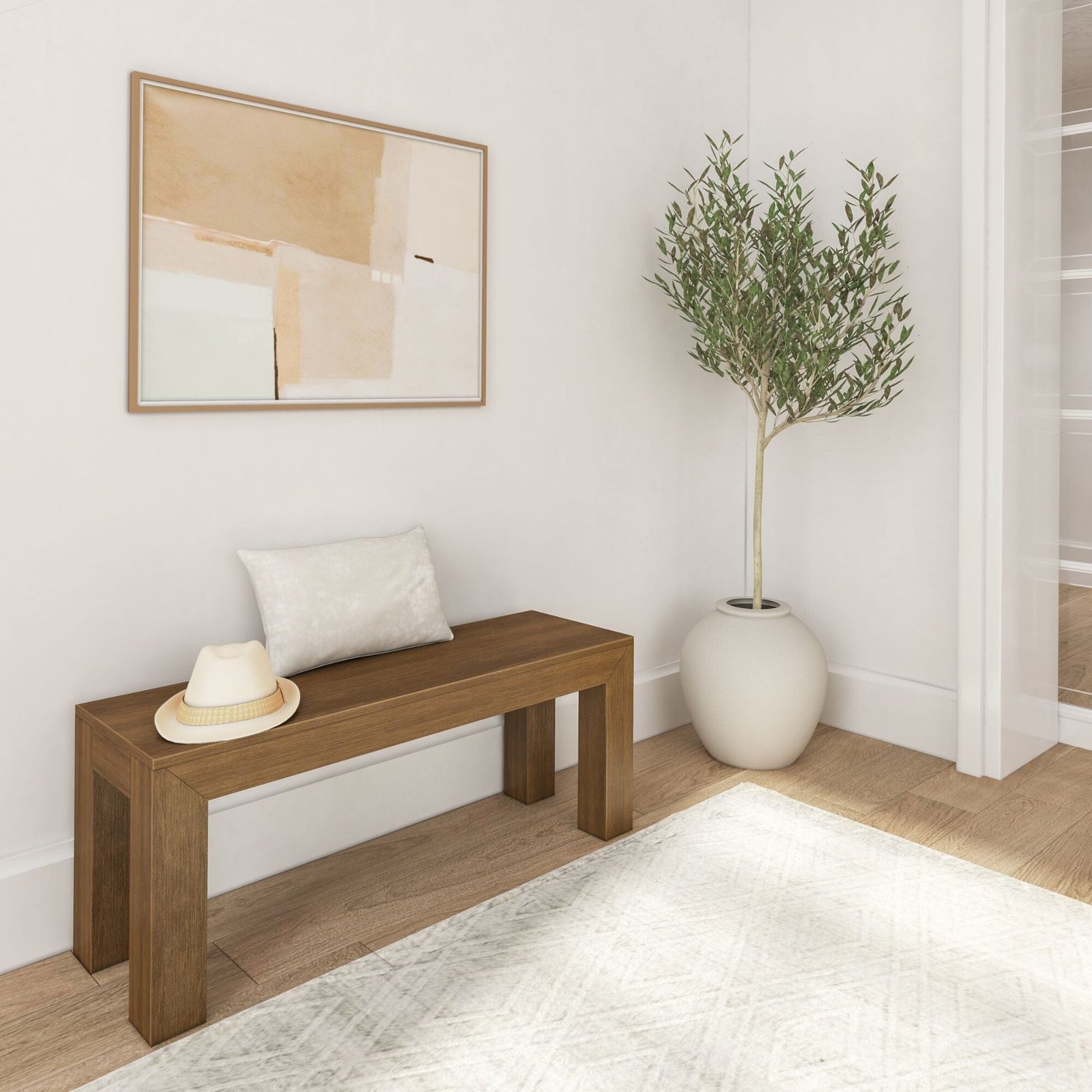 Modern Dining Bench - 49" - Image 16