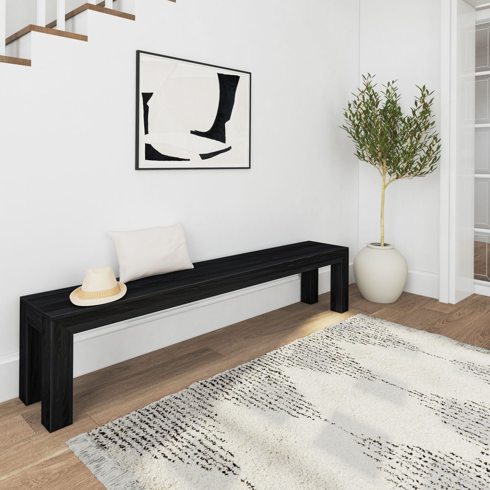 Modern Dining Bench - 83" - Image 4