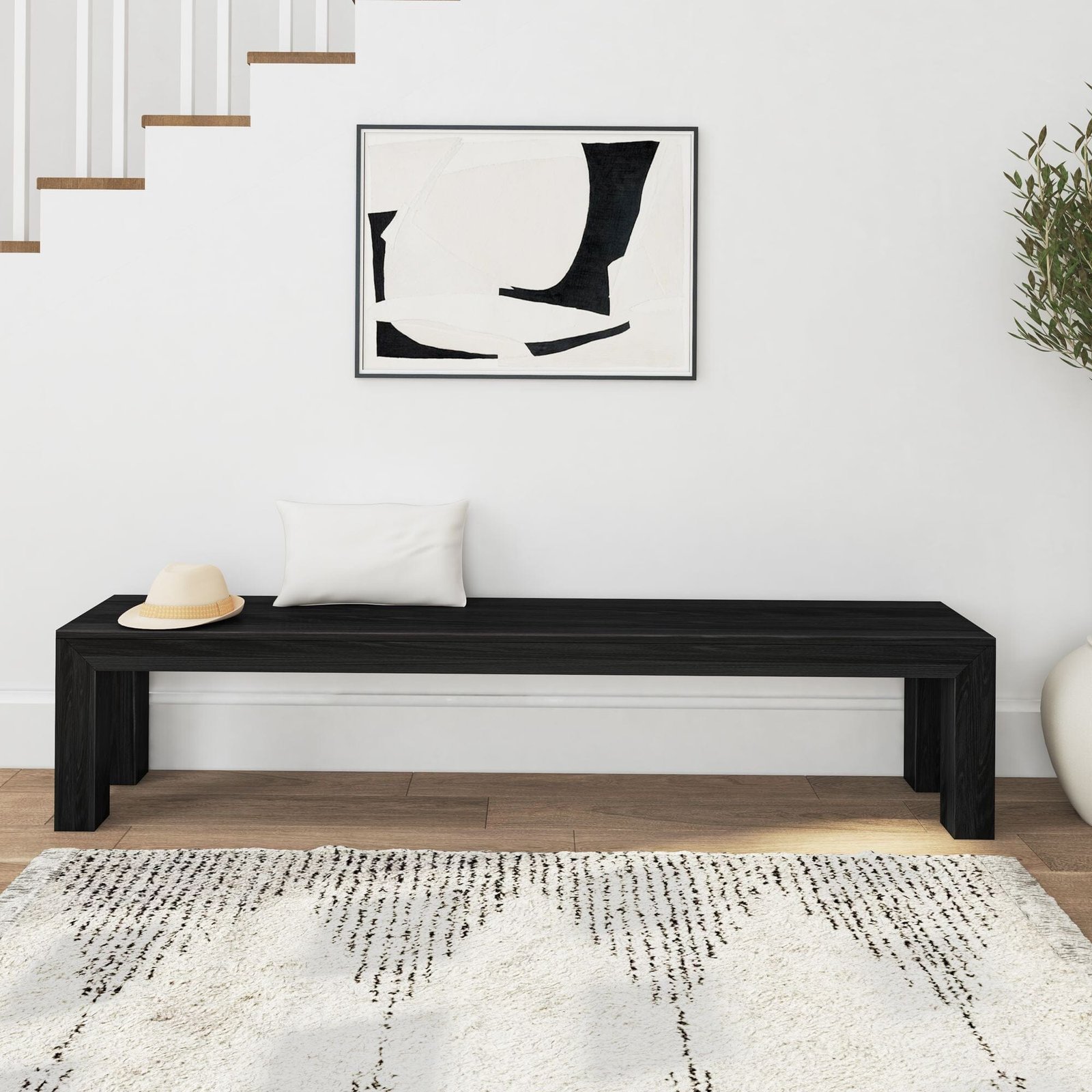 Modern Dining Bench - 83" - Image 6