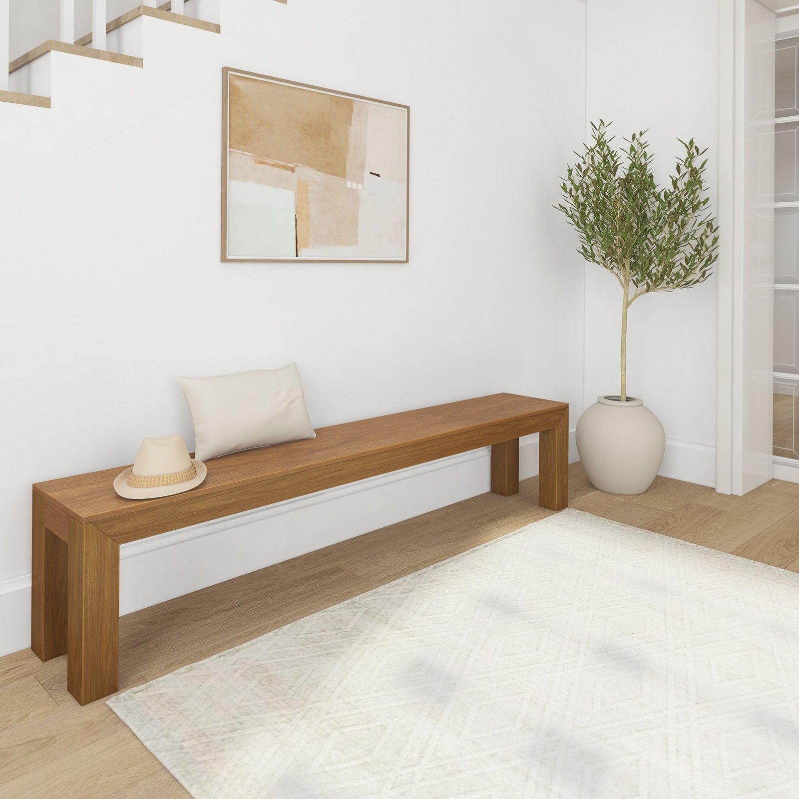 Modern Dining Bench - 83" - Image 3