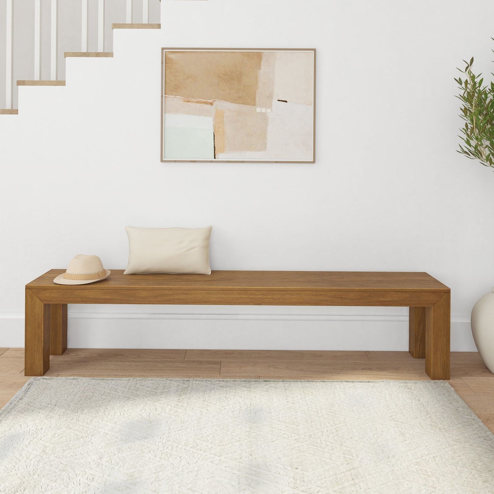 Modern Dining Bench - 83" - Image 5
