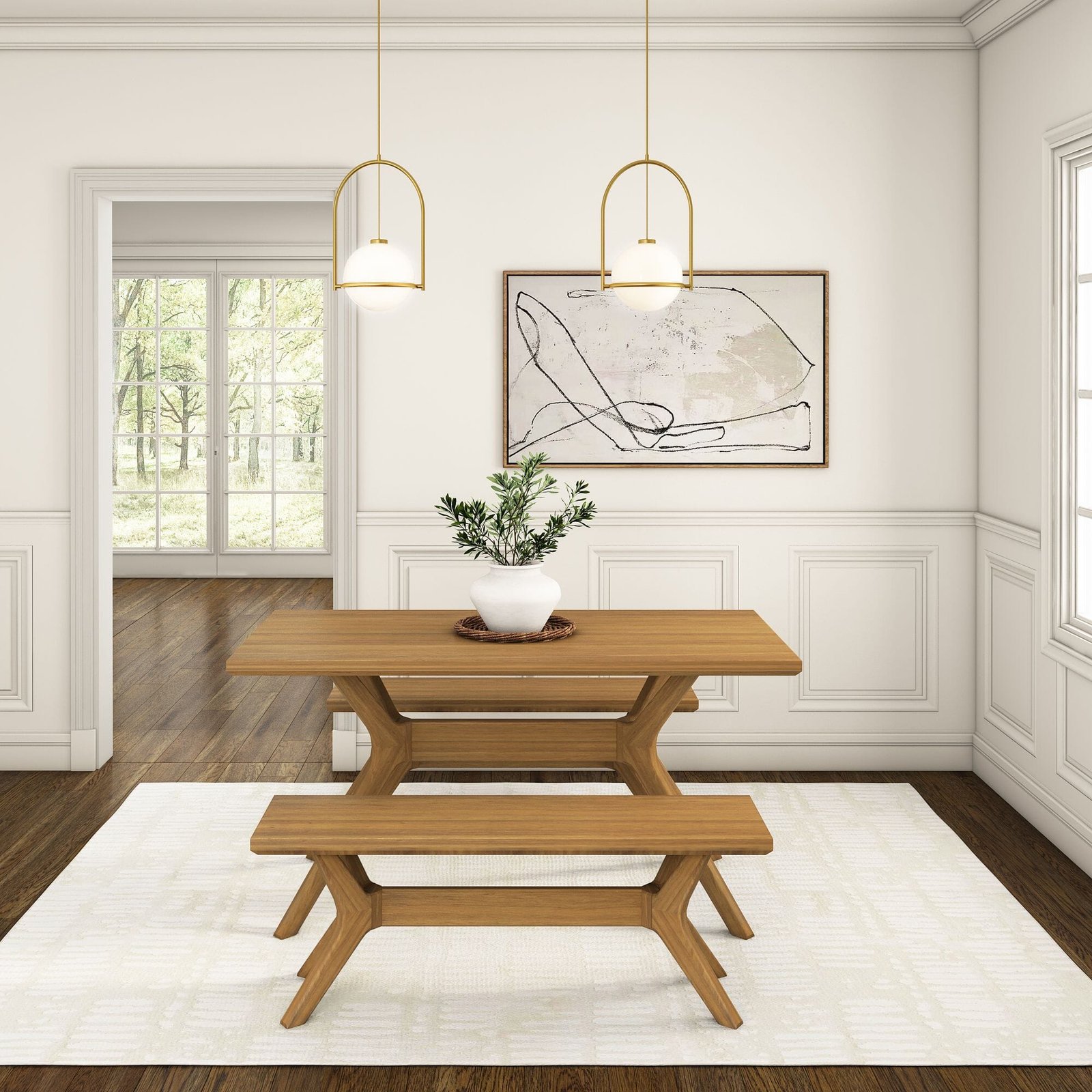 Verso Dining Bench - 48" - Image 23