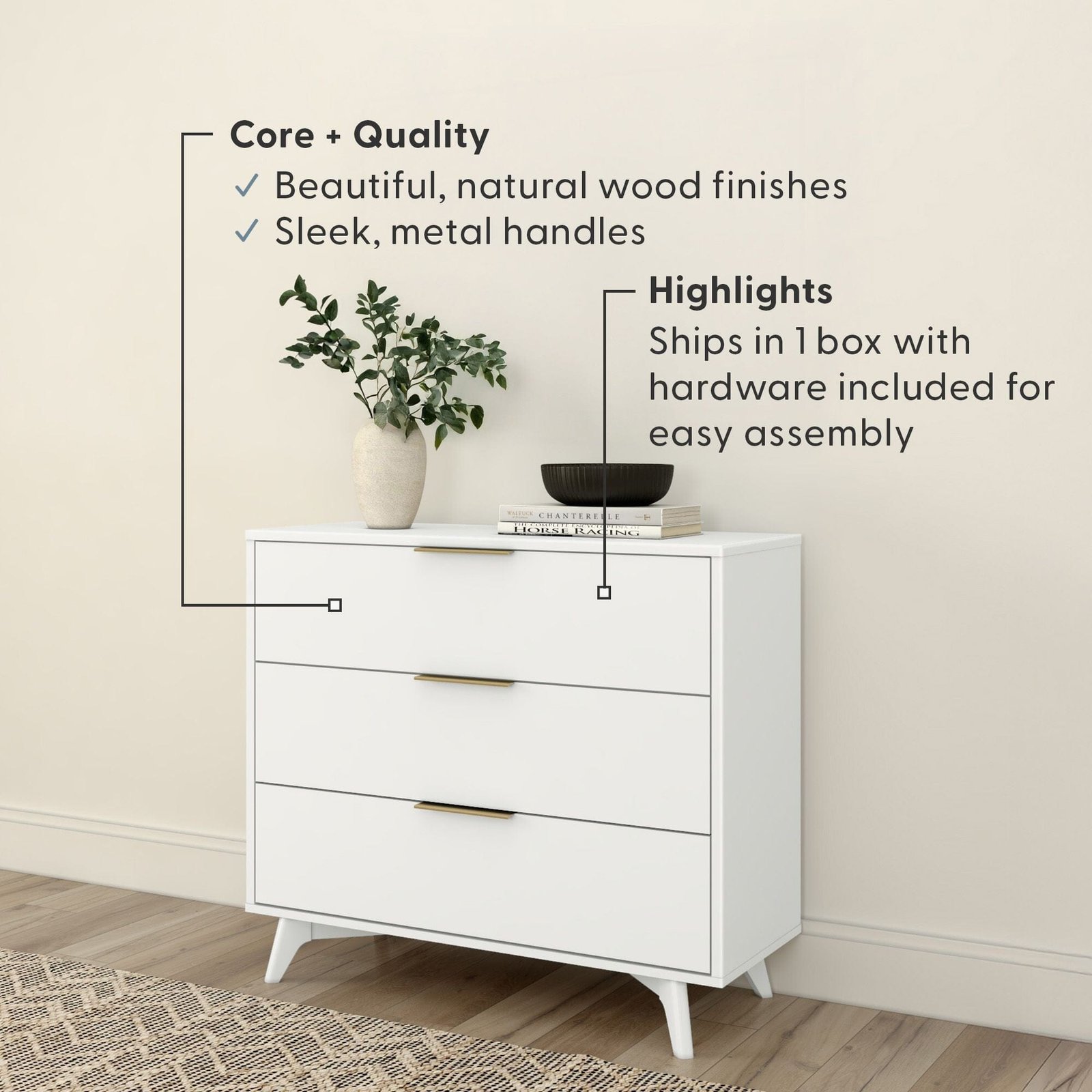 Haven 3-Drawer Dresser - Image 6