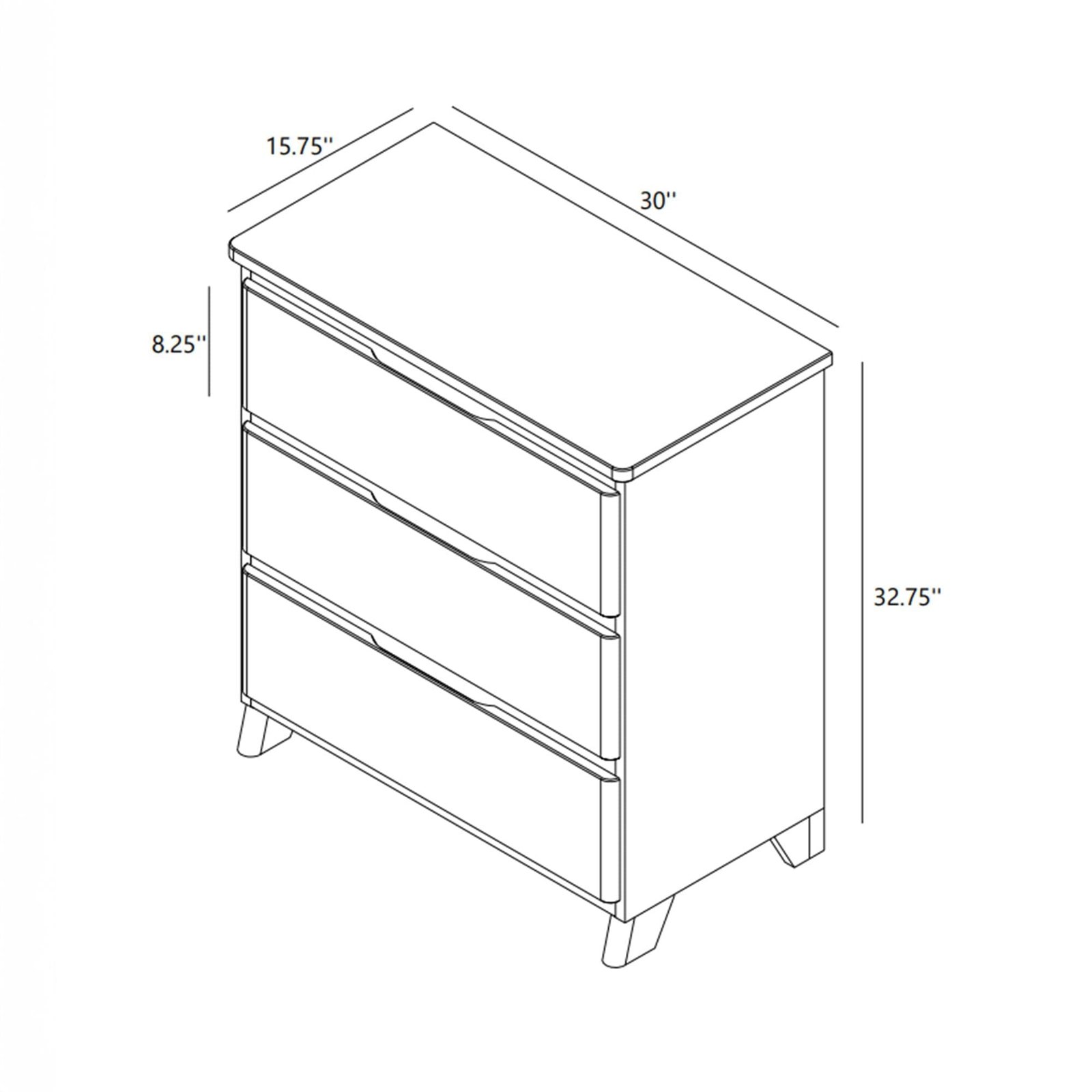 Rustic 3-Drawer Dresser - Image 29