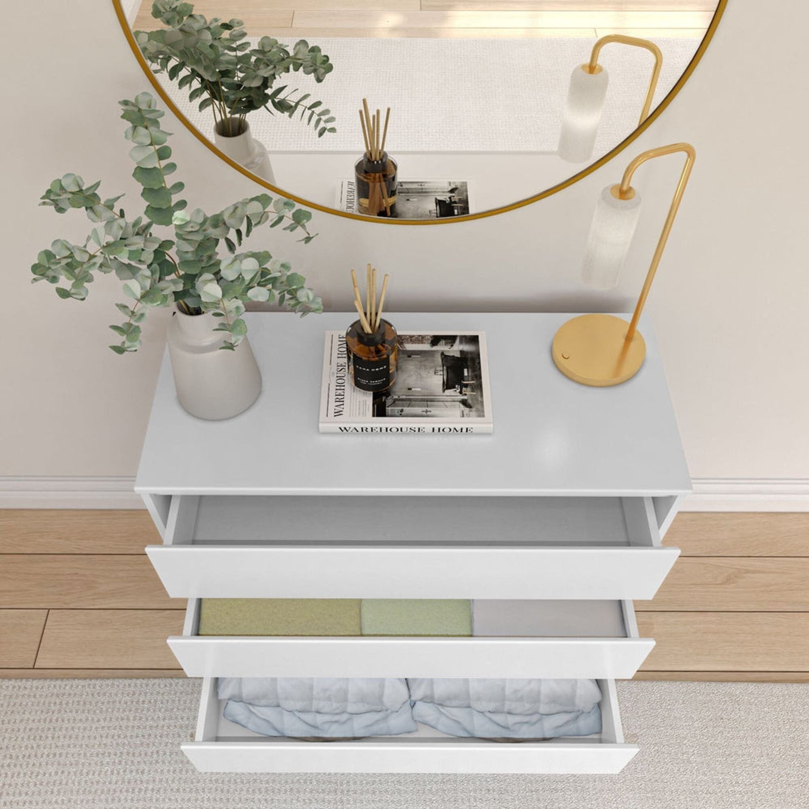 Modern 3-Drawer Dresser - Image 5