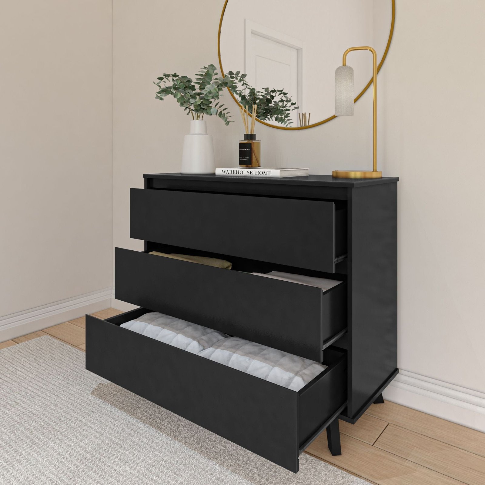 Modern 3-Drawer Dresser - Image 45
