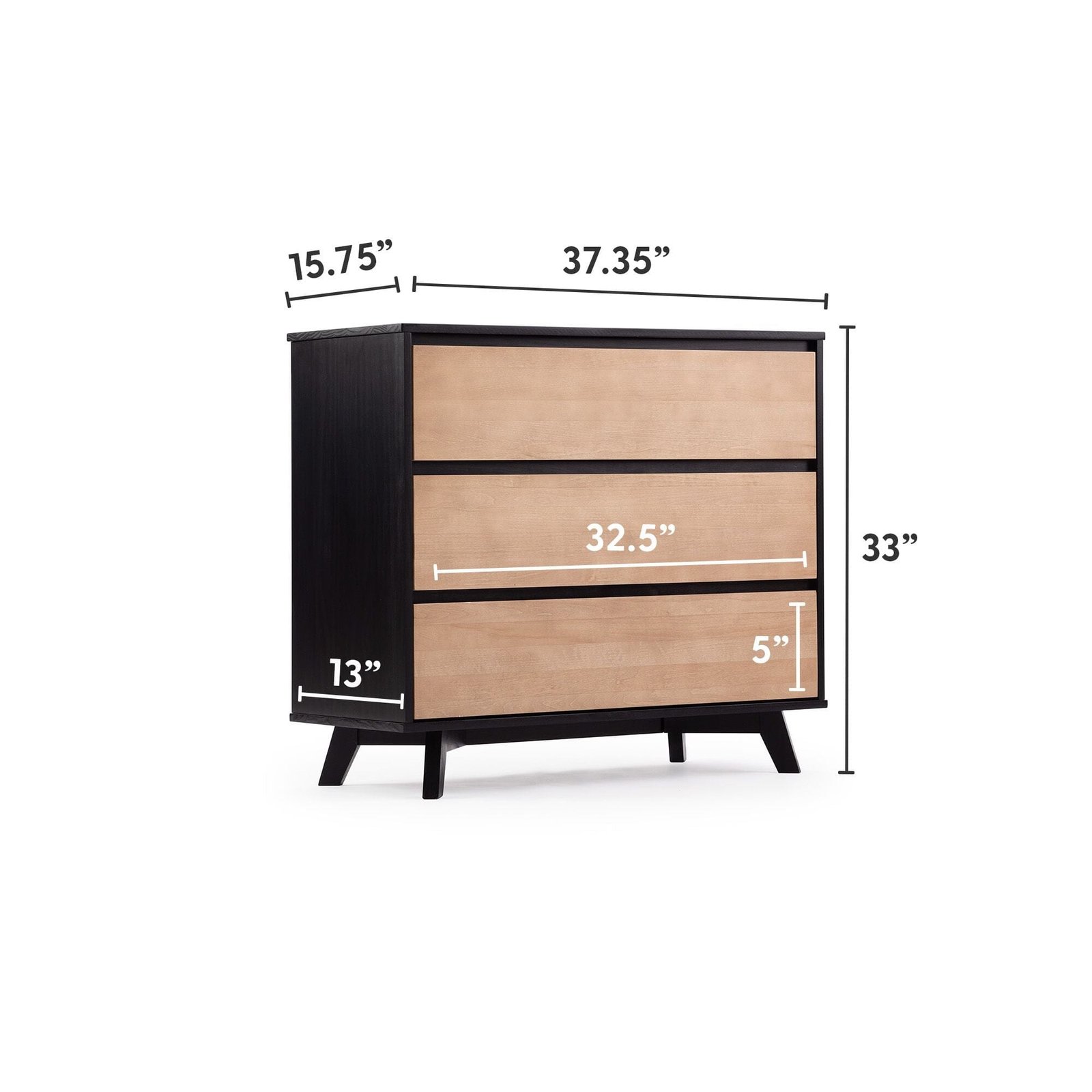 Modern 3-Drawer Dresser - Image 18