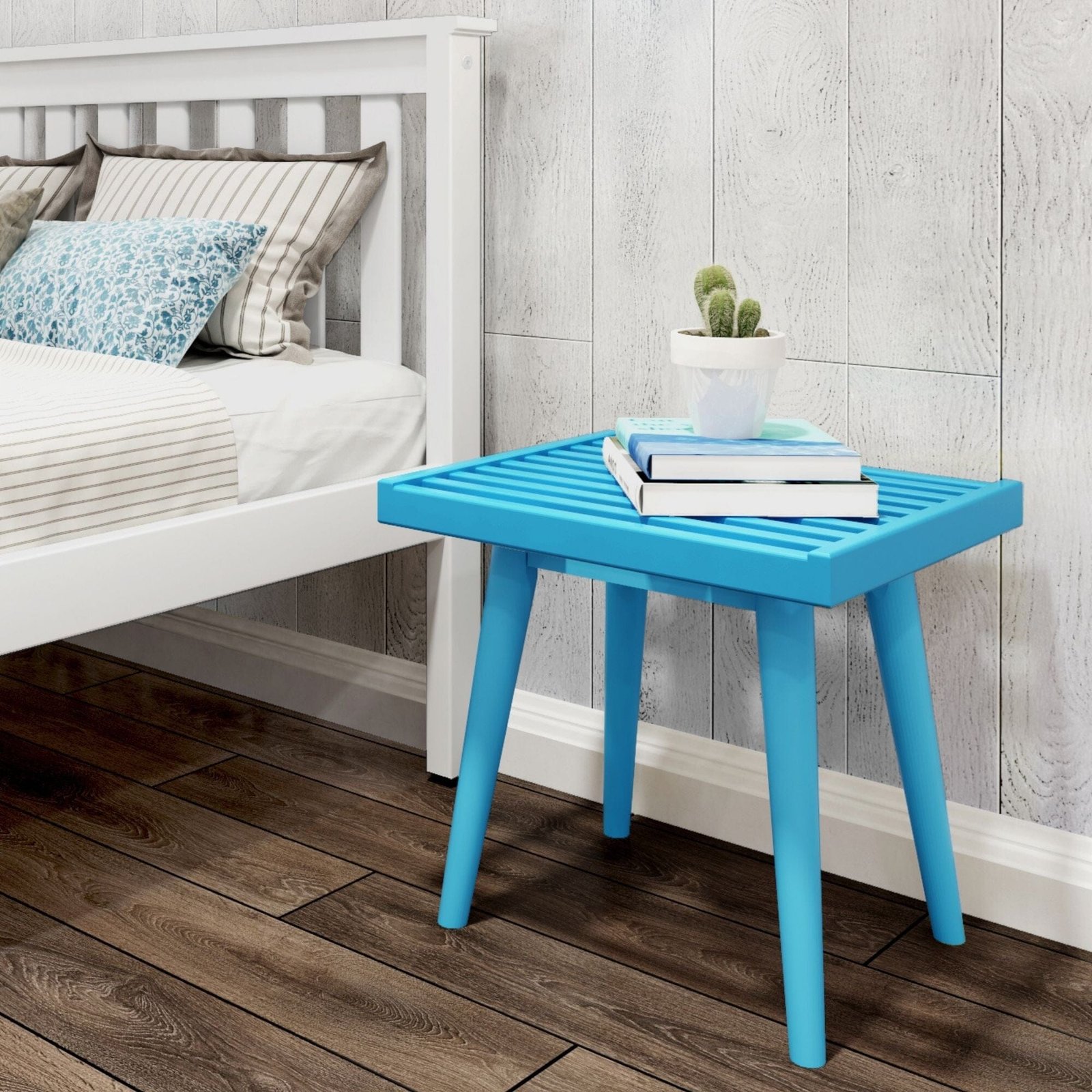 Mid-Century Solid Wood Accent Table - 19" - Image 3