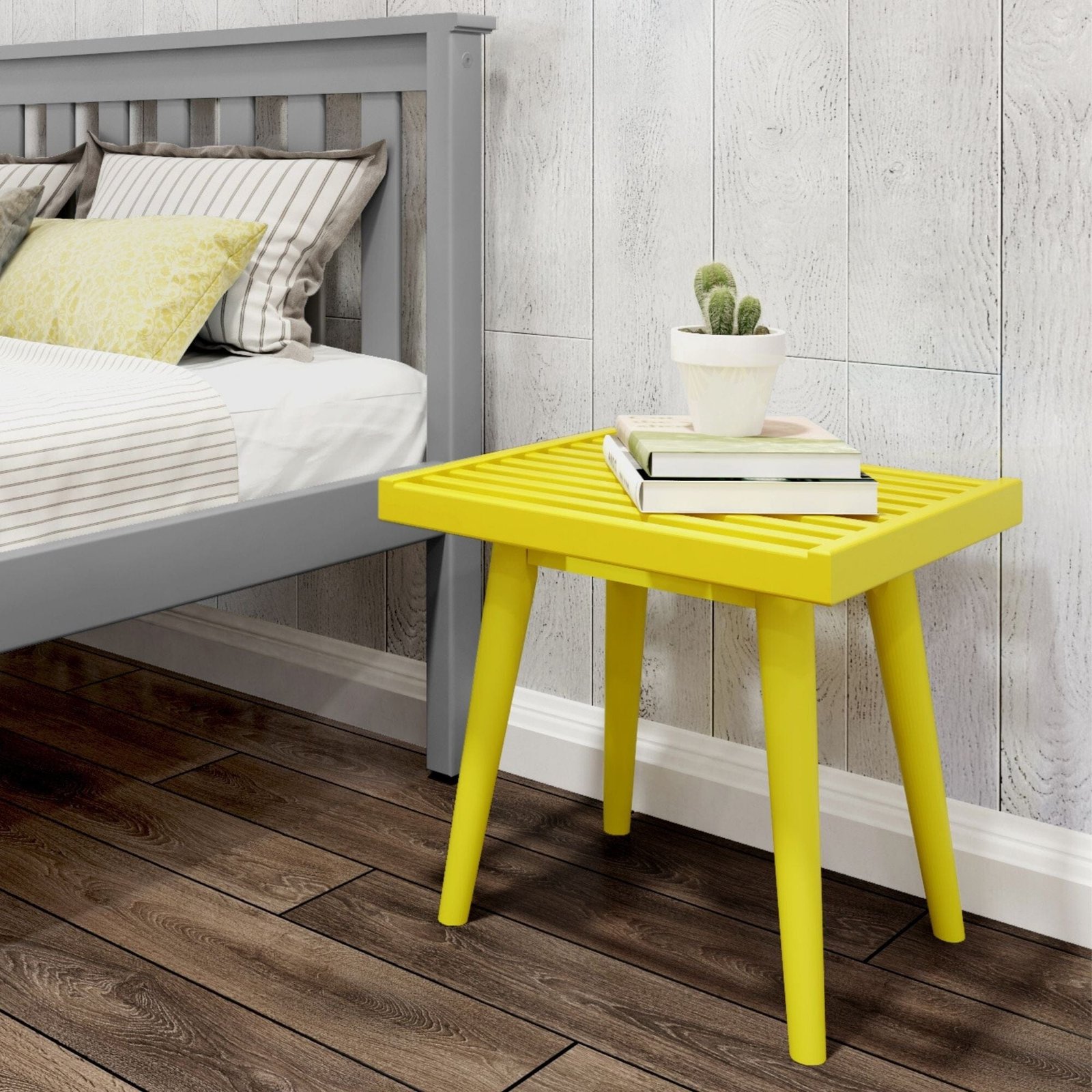 Mid-Century Solid Wood Accent Table - 19" - Image 4