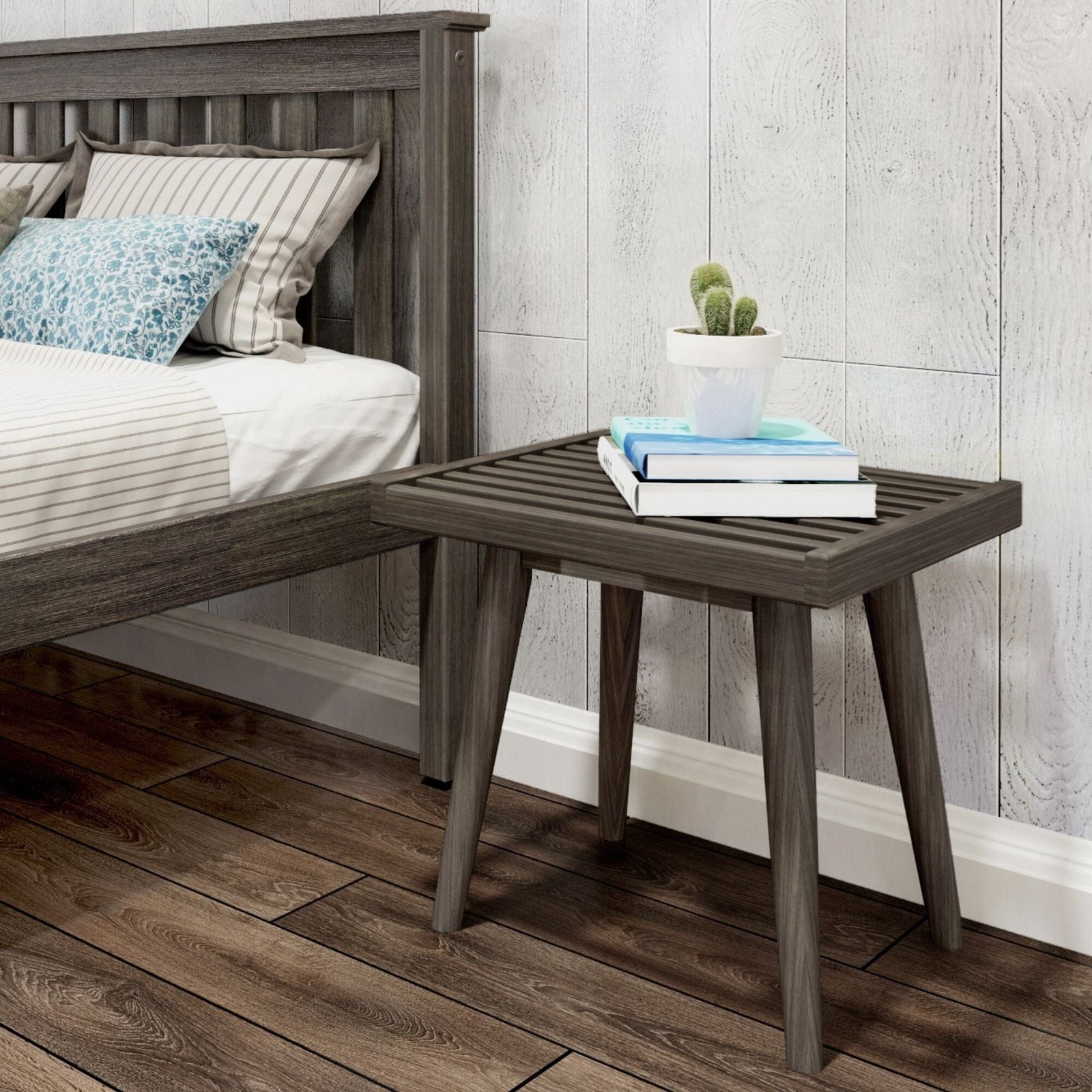 Mid-Century Solid Wood Accent Table - 19" - Image 5
