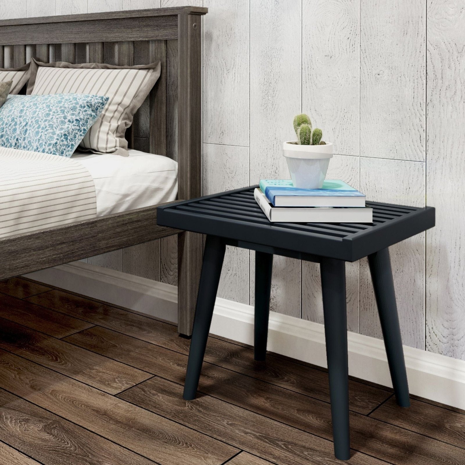 Mid-Century Solid Wood Accent Table - 19" - Image 6