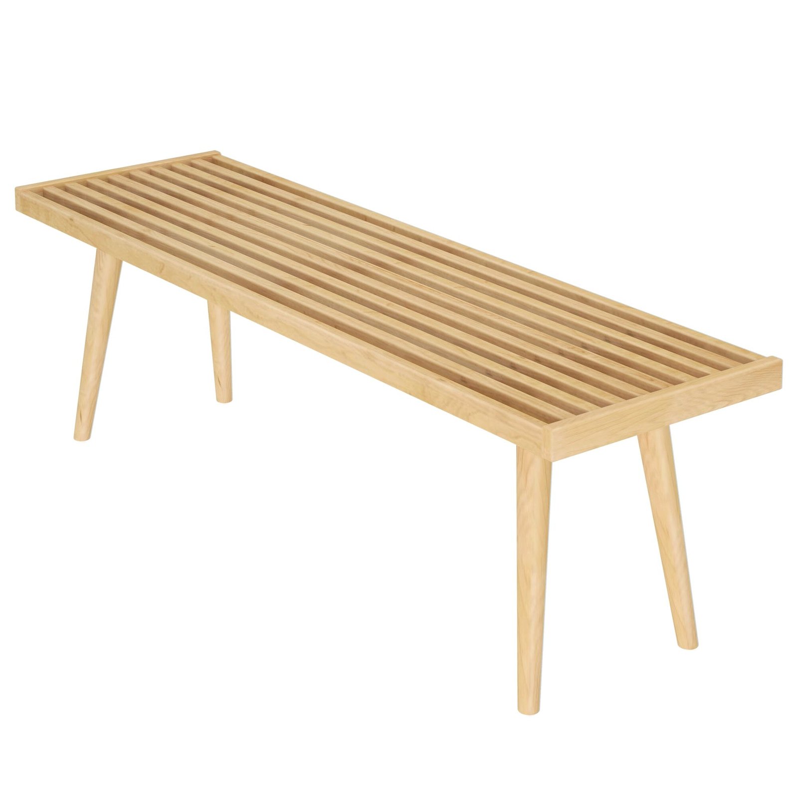 Mid-Century Modern Entryway Bench - 56" - Image 13