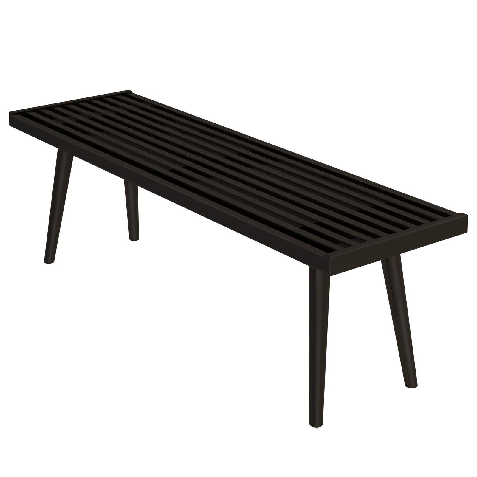 Mid-Century Modern Entryway Bench - 56" - Image 14
